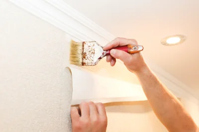 Pose de papier peint à Cambon — revêtements muraux et toiles de verre